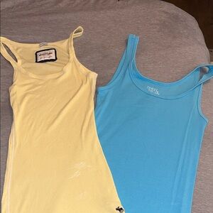 Yellow and Blue Tank Tops
